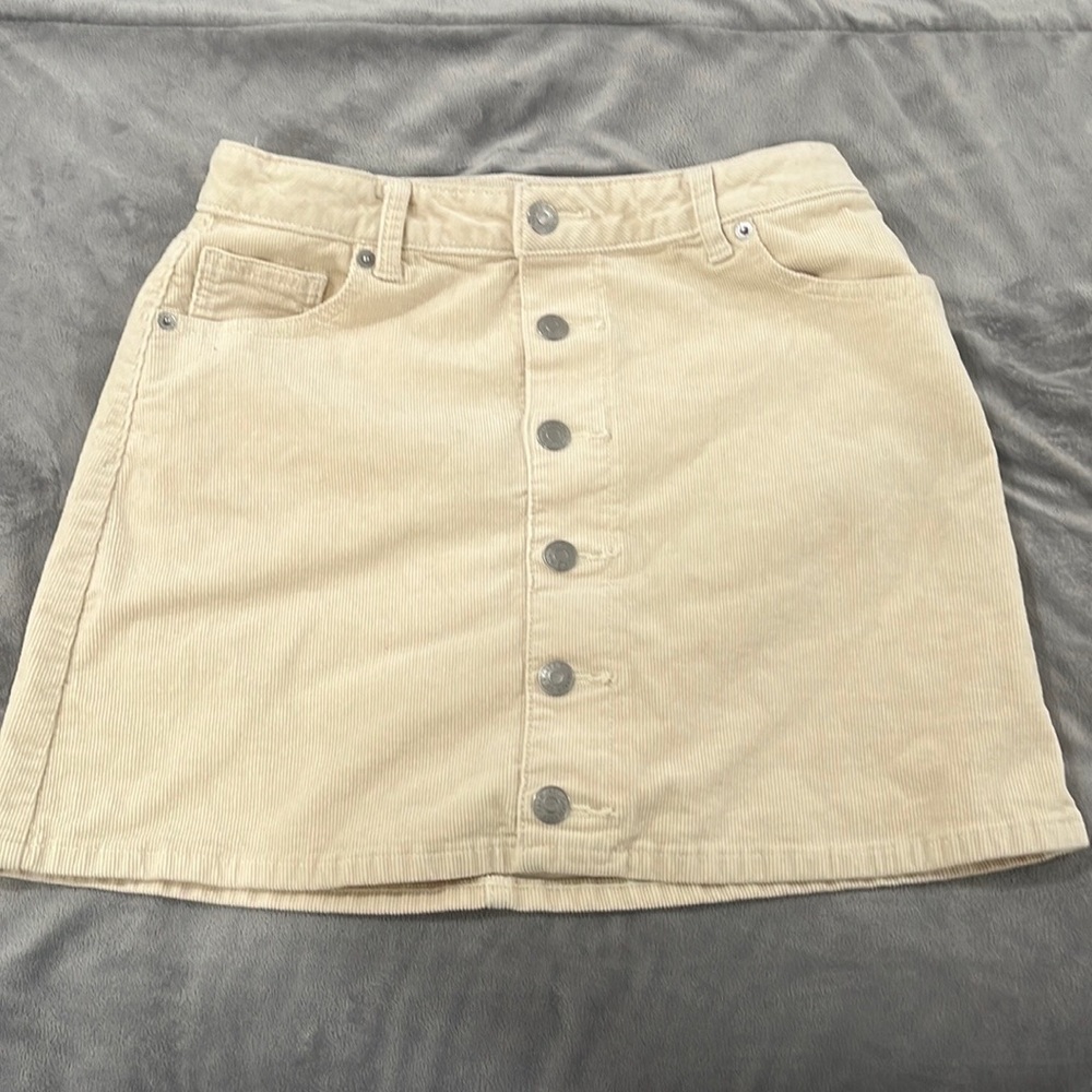 Cat and Jack corduroy cream skirt size XL 14/16